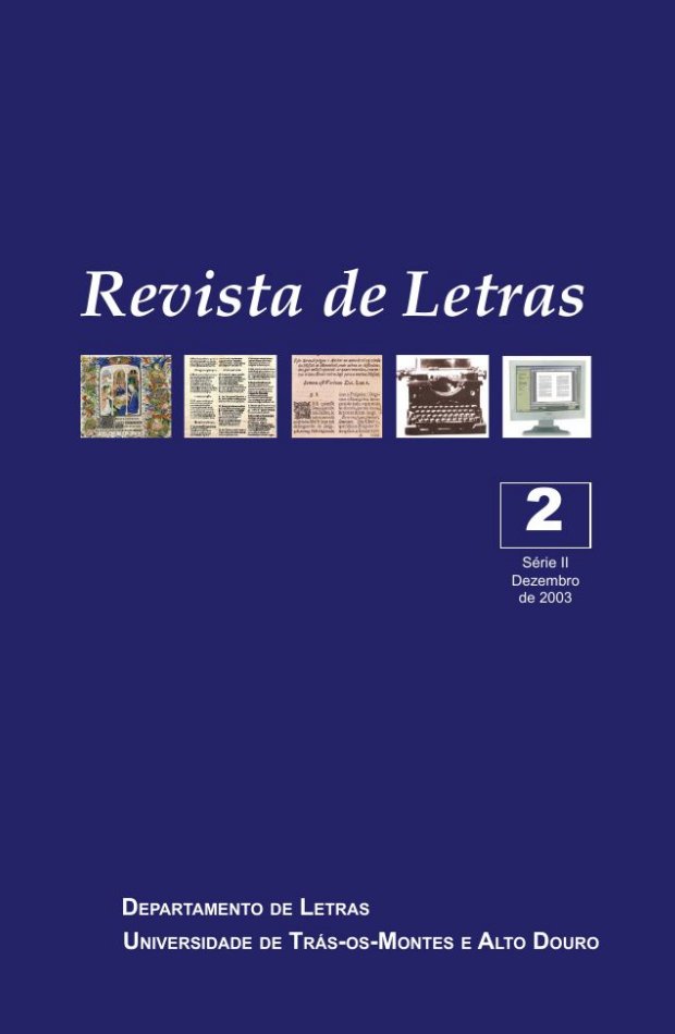 Revista de Letras, série II, nº2, dezembro de 2003